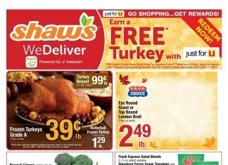 Shaw’s Weekly Ad Nov 15 – Nov 21, 2019
