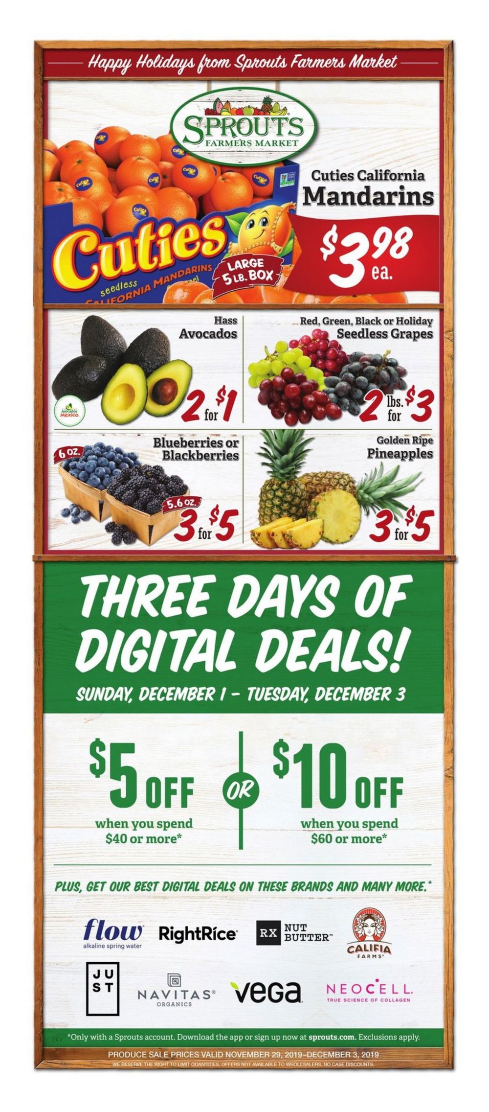 Sprouts Weekly Ad Nov 29 Dec 03, 2019
