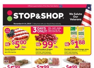 Stop & Shop Weekly Circular Nov 08 – Nov 14, 2019
