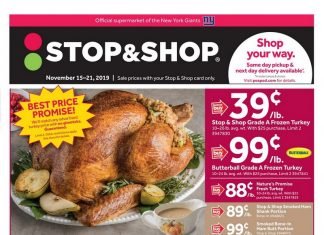 Stop & Shop Weekly Circular Nov 15 – Nov 21, 2019