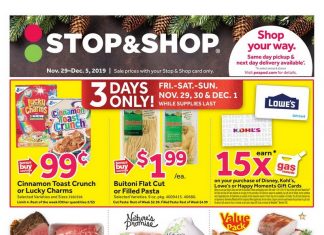 Stop & Shop Weekly Circular Nov 29 – Dec 05, 2019