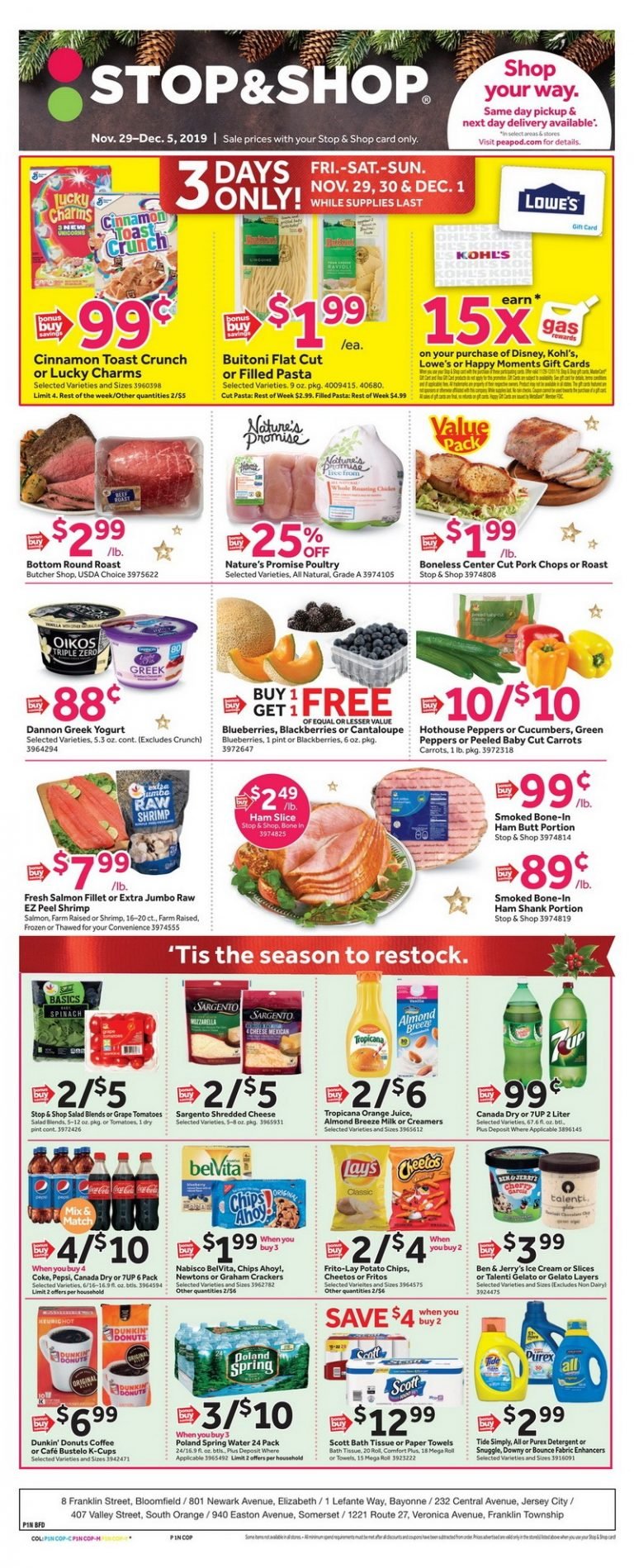 Stop & Shop Weekly Circular Nov 29 Dec 05, 2019