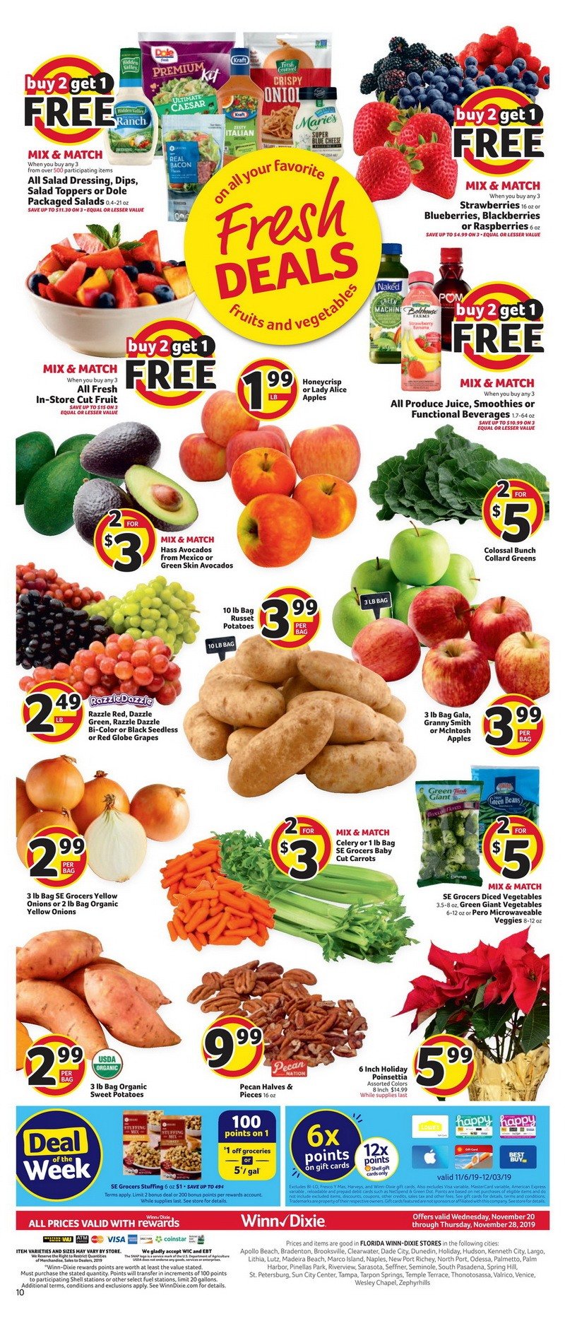 WinnDixie Weekly Ad Nov 20 Nov 28, 2019