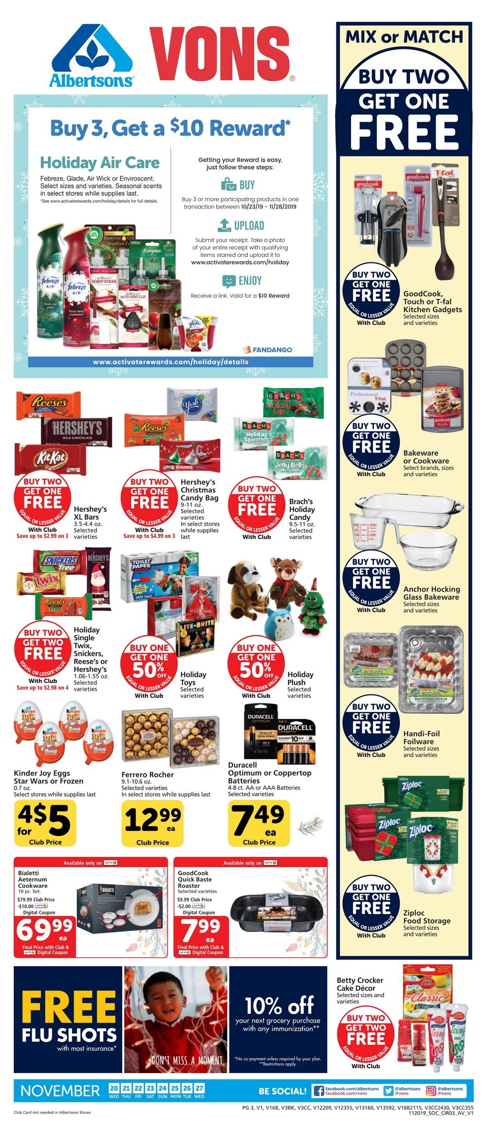 Vons Weekly Ad Nov 20 Nov 27, 2019