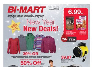 Bi Mart Weekly Ad Dec 29 – Jan 04, 2020