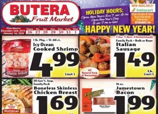 Butera Weekly Ad Dec 26 – Jan 1, 2020