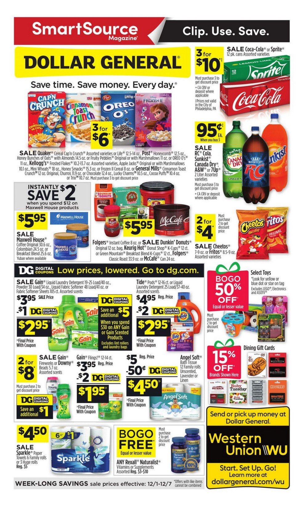 Dollar General Weekly Ad Dec 01 Dec 07, 2019
