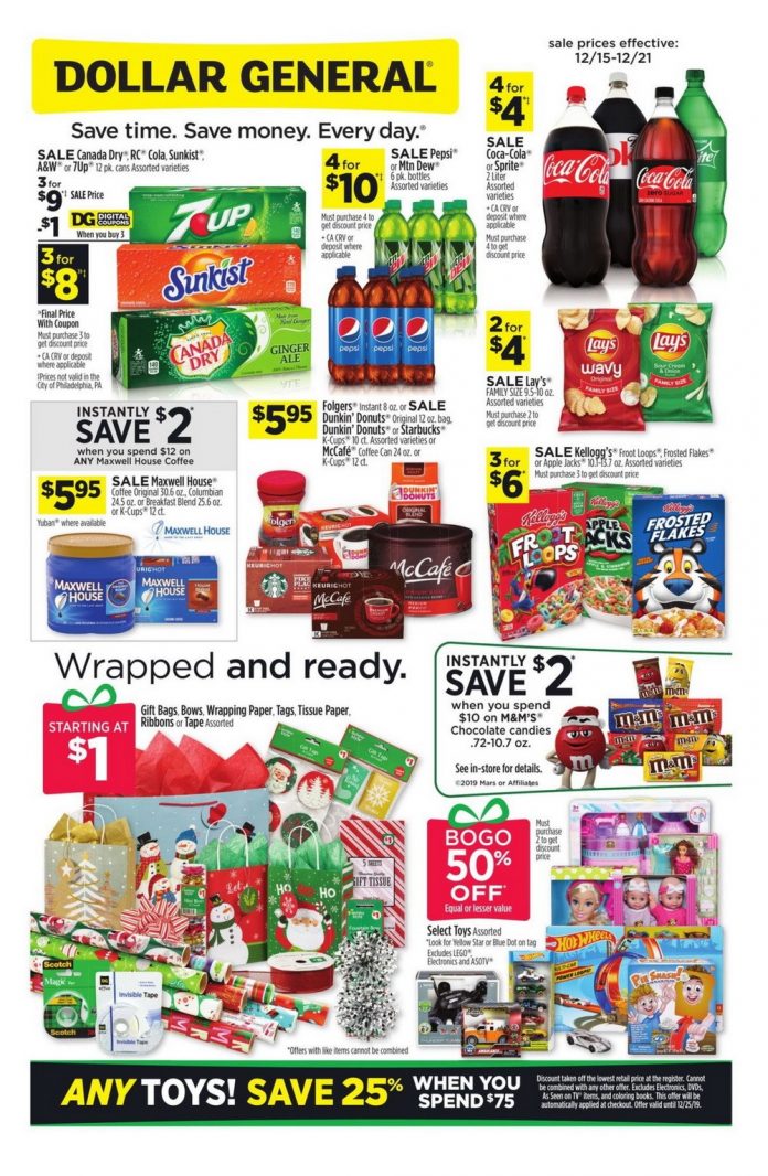 Dollar General Weekly Ad Dec 15 Dec 21, 2019