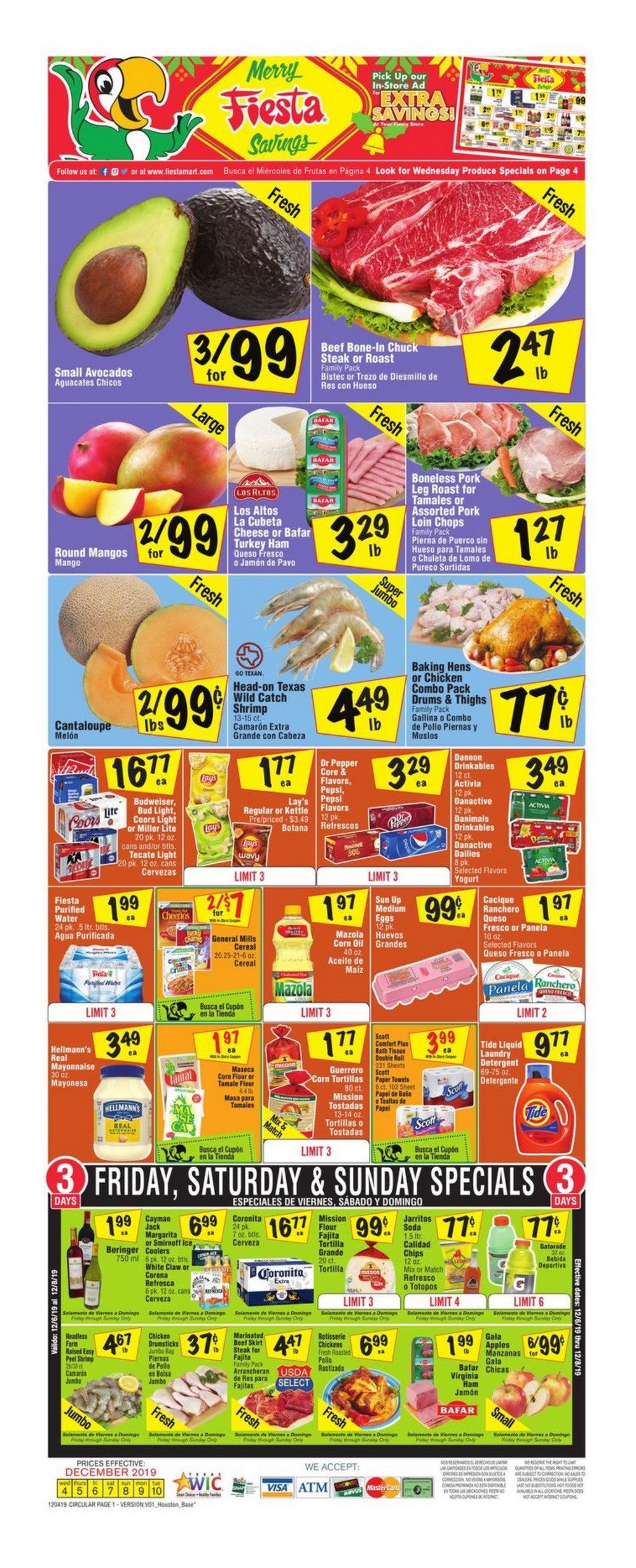 Fiesta Mart Weekly Ad Dec 04 Dec 10, 2019