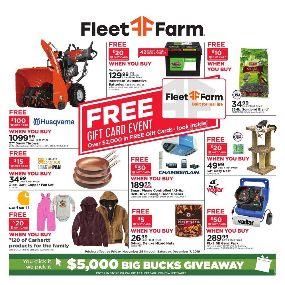 Fleet Farm Weekly Ad Nov 29 Dec 07, 2019