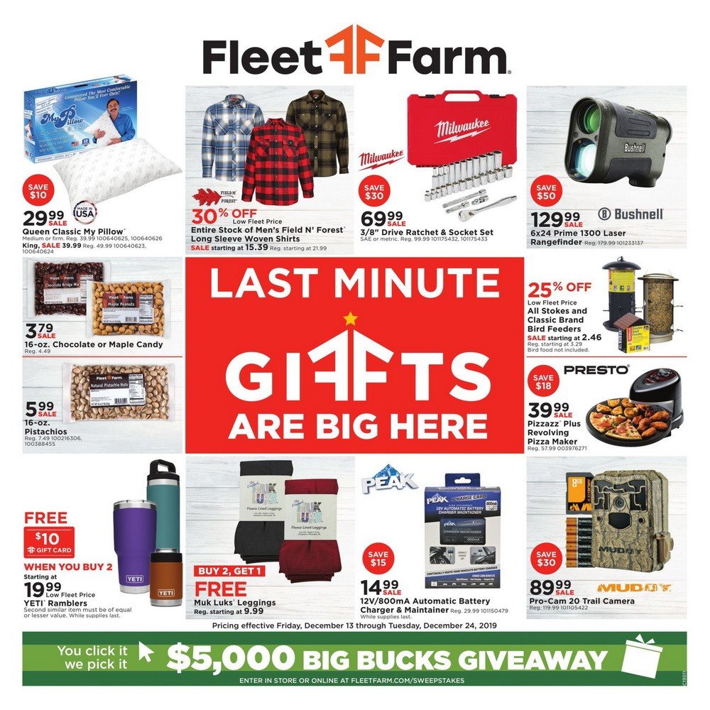 Fleet Farm Gift Card Promo / Fleet Farm Weekly Ad Dec 13 Dec 24, 2019