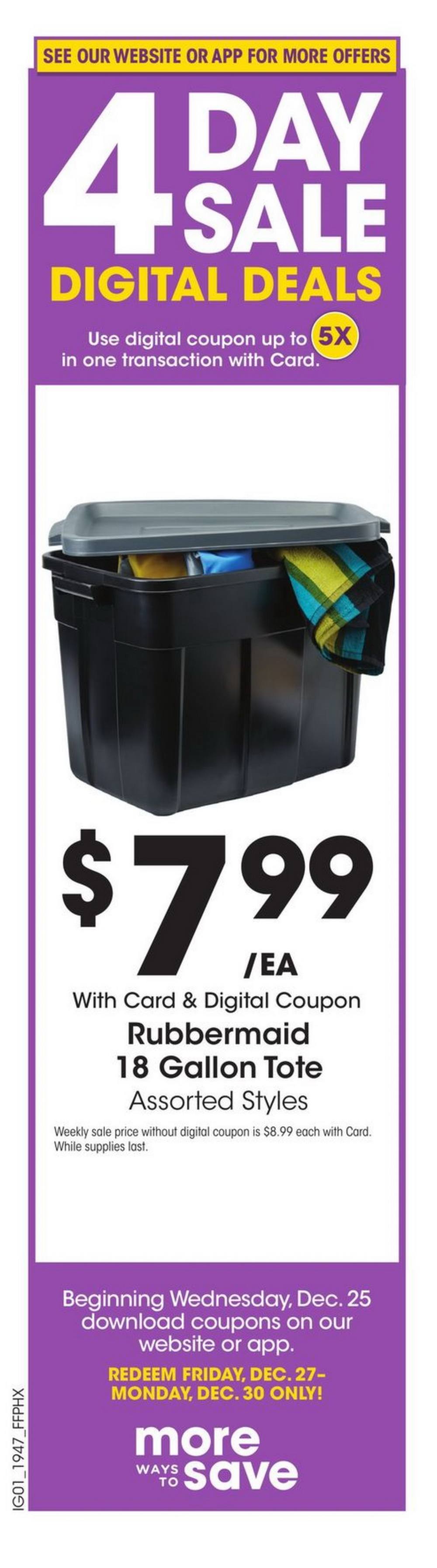 Fry's Food Weekly Ad Dec 26 - Dec 31, 2019
