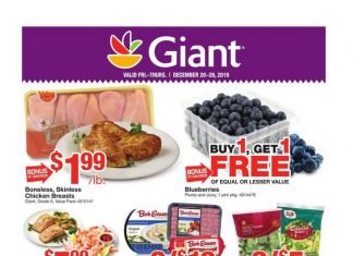 Giant Food Weekly Circular Dec 20 – Dec 26, 2019
