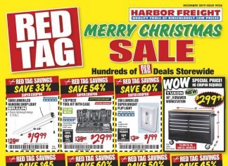 Harbor Freight Monthly Ad December, 2019