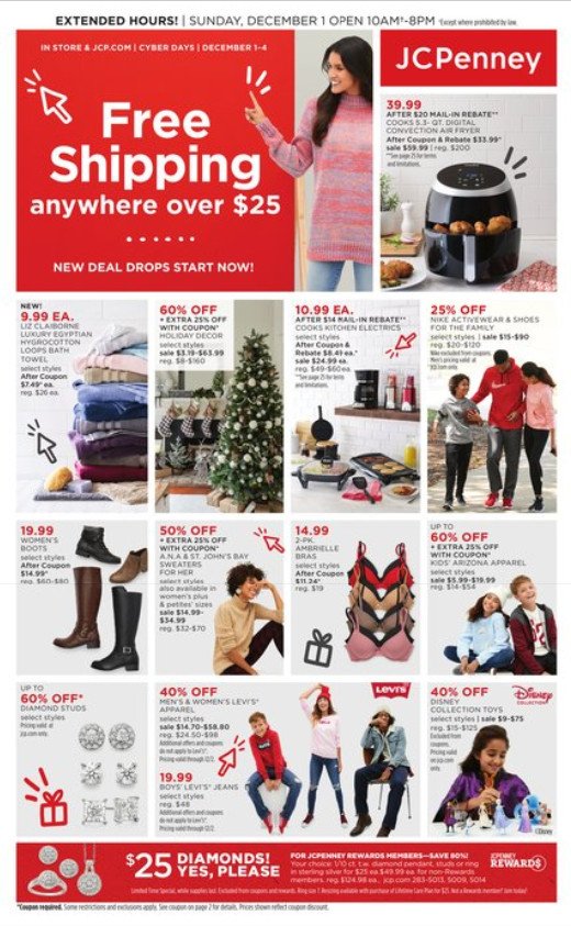 JCPenney Special Ad Sale Dec 01 Dec 04, 2019