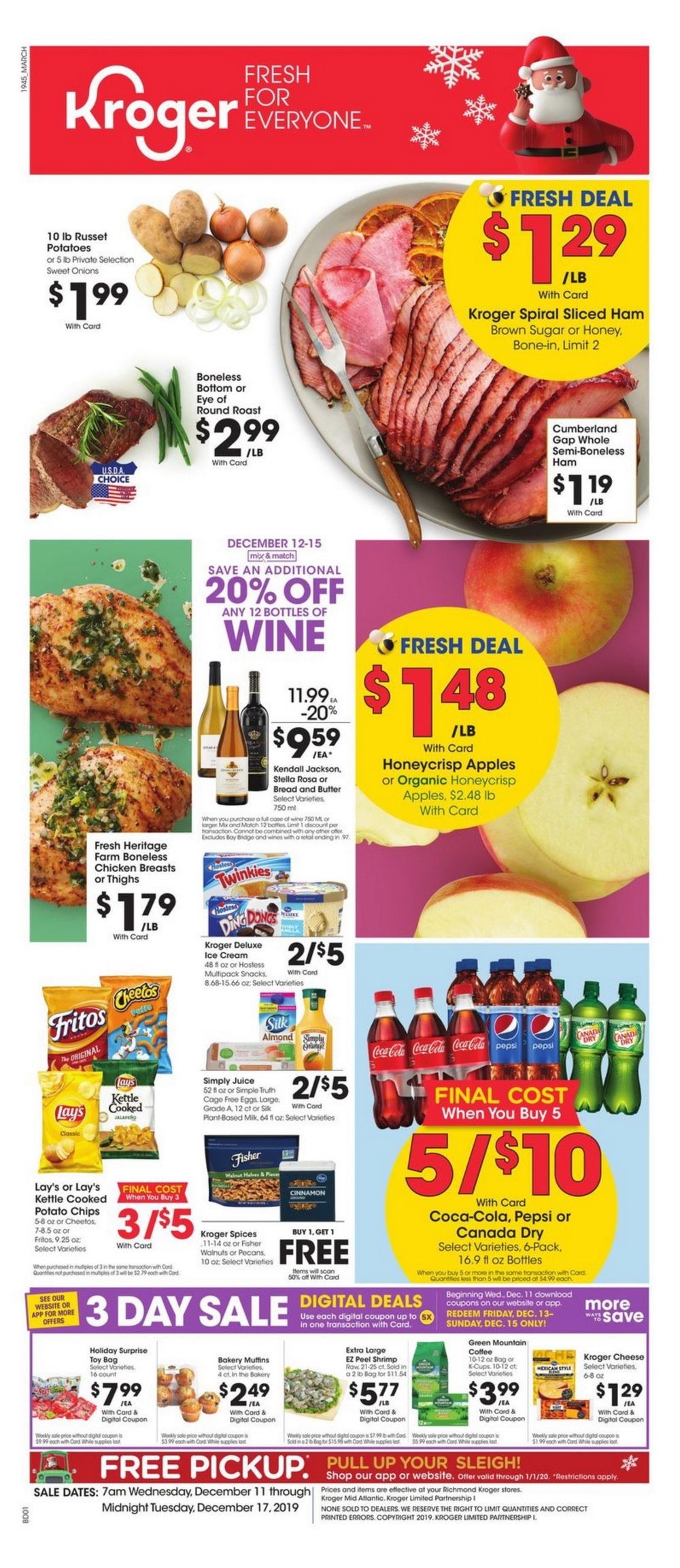 Kroger Weekly Ad Dec 11 Dec 17, 2019