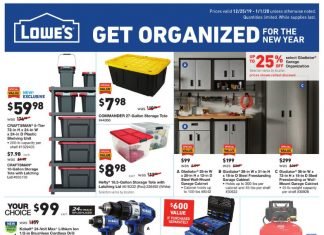 Lowe’s Weekly Ad Dec 25 – Jan 01, 2020
