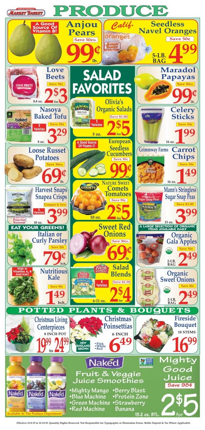 Market Basket Weekly Flyer Dec 08 Dec 14, 2019