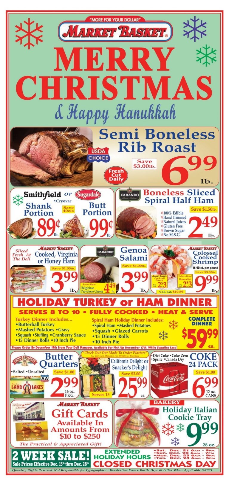 Market Basket Weekly Flyer Dec 15 Dec 28, 2019