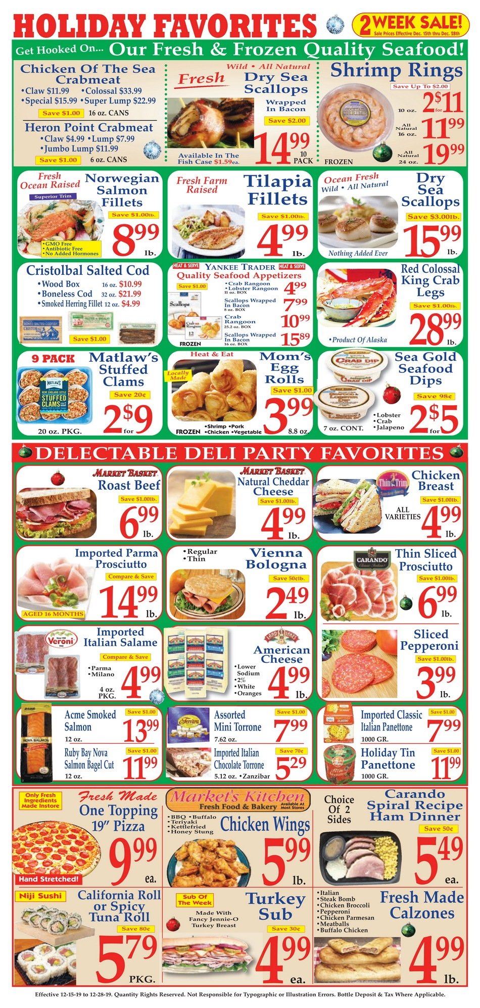 Market Basket Weekly Flyer Dec 15 Dec 28, 2019