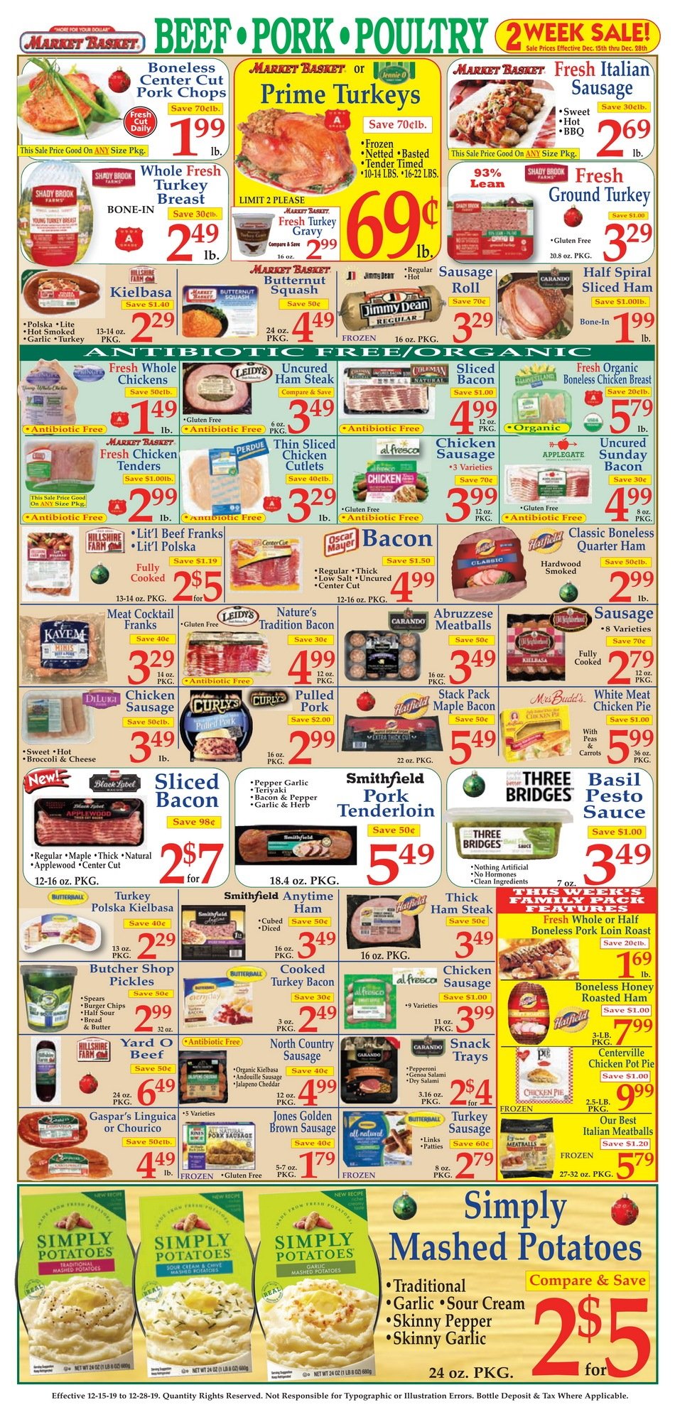 Market Basket Weekly Flyer Dec 15 Dec 28, 2019