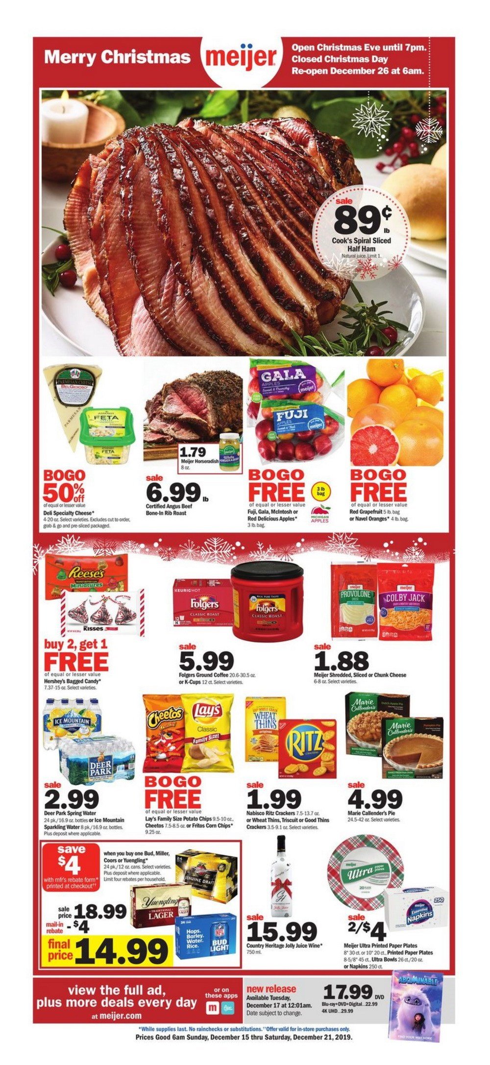Meijer Weekly Ad Dec 15 Dec 21, 2019