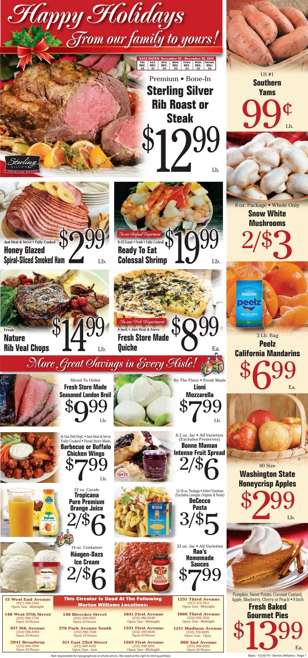 Morton Williams Weekly Dec 20 Dec 26, 2019