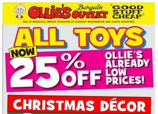 Ollie’s Weekly Ad Dec 18 – Dec 24, 2019