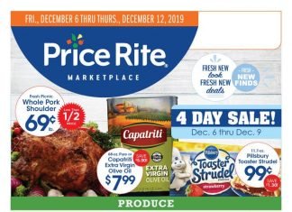 Price Rite Weekly Ad Dec 06 – Dec 12, 2019
