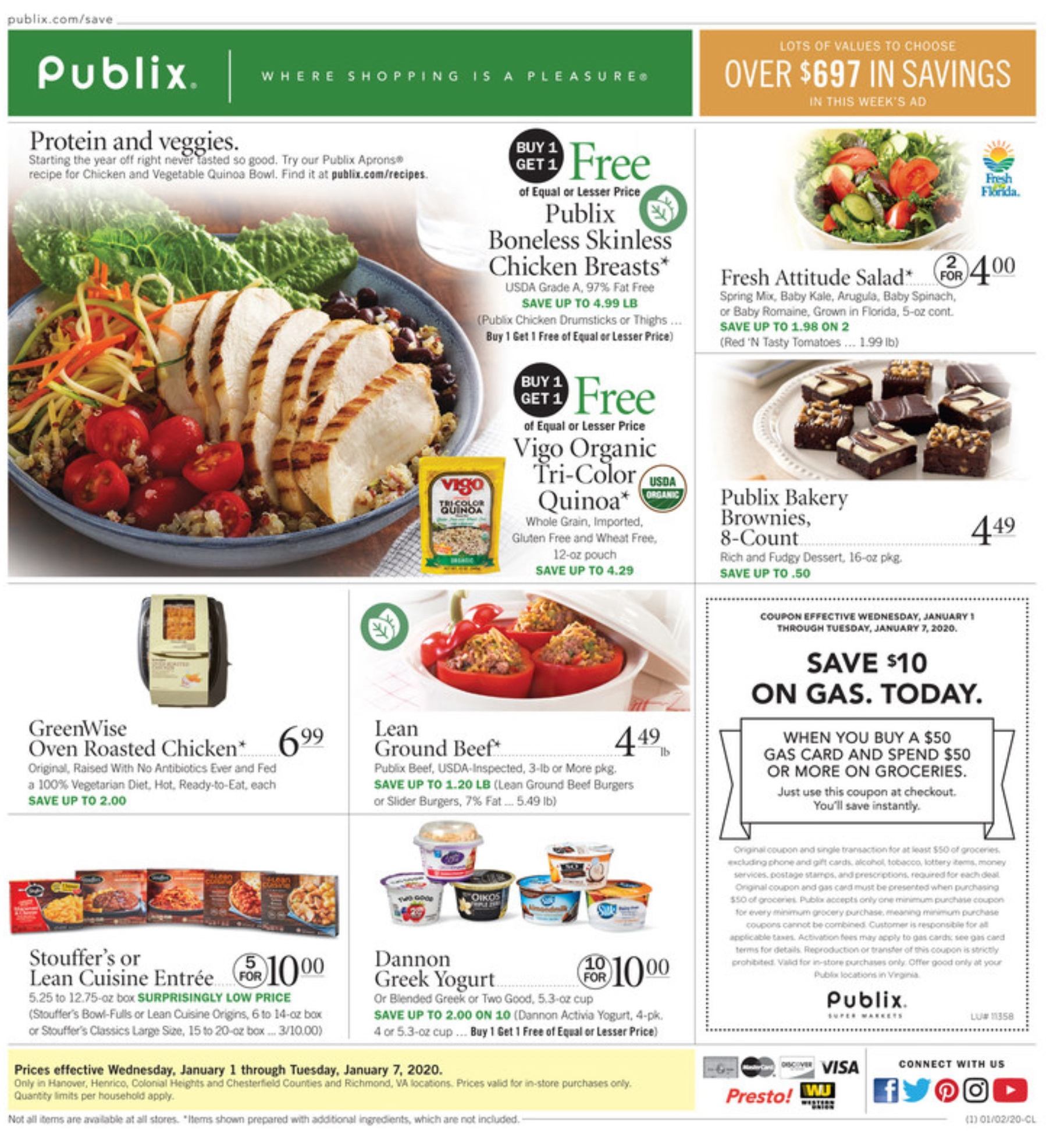Publix Weekly Ad Jan 01 – Jan 07, 2020