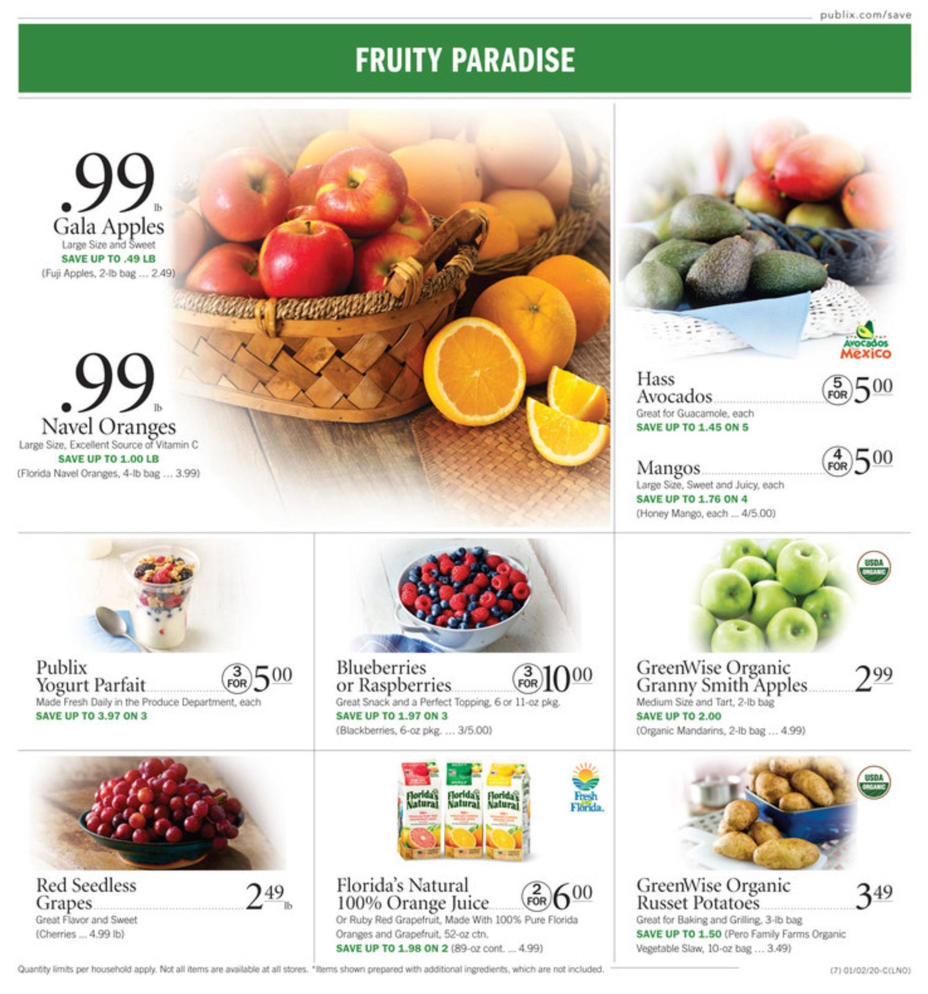Publix Weekly Ad Jan 01 Jan 07, 2020