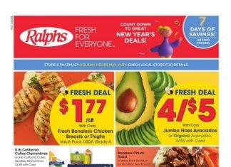 Ralphs Weekly Ad Dec 26 – Jan 01, 2020