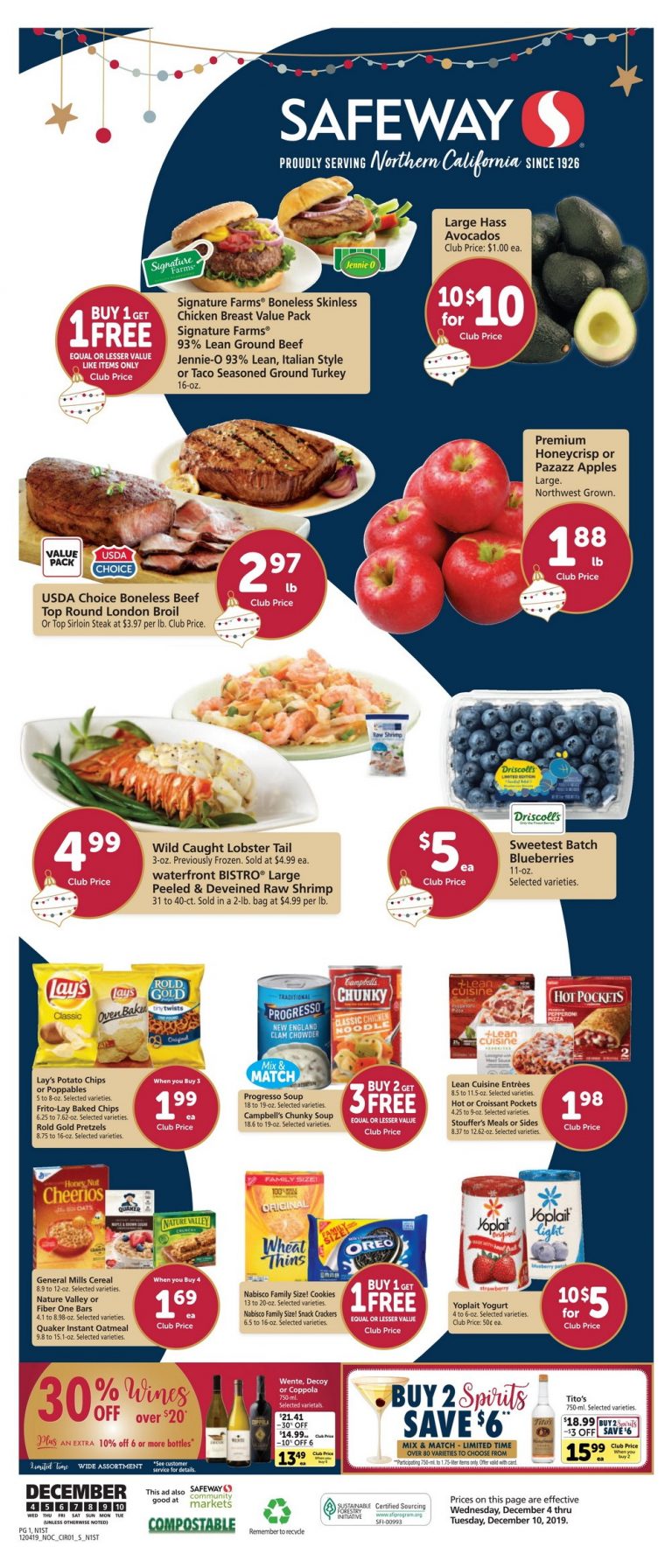 Safeway Weekly Ad Dec 04 Dec 10, 2019