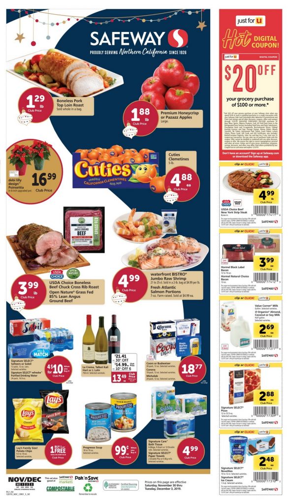 Safeway Weekly Ad Nov 30 Dec 03, 2019