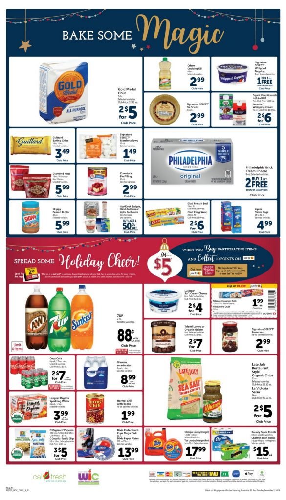 Safeway Weekly Ad Nov 30 Dec 03, 2019
