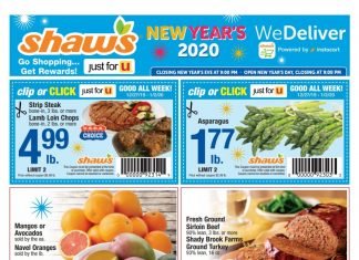 Shaw’s Weekly Ad Dec 27 – Jan 02, 2020