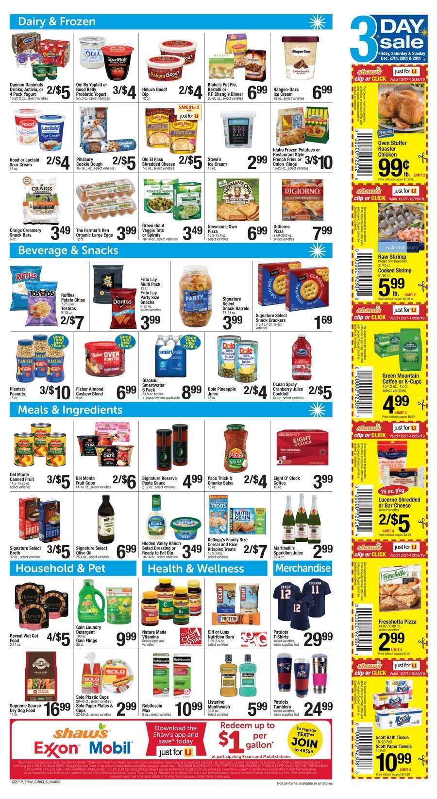 Shaw's Weekly Ad Dec 27 Jan 02, 2020
