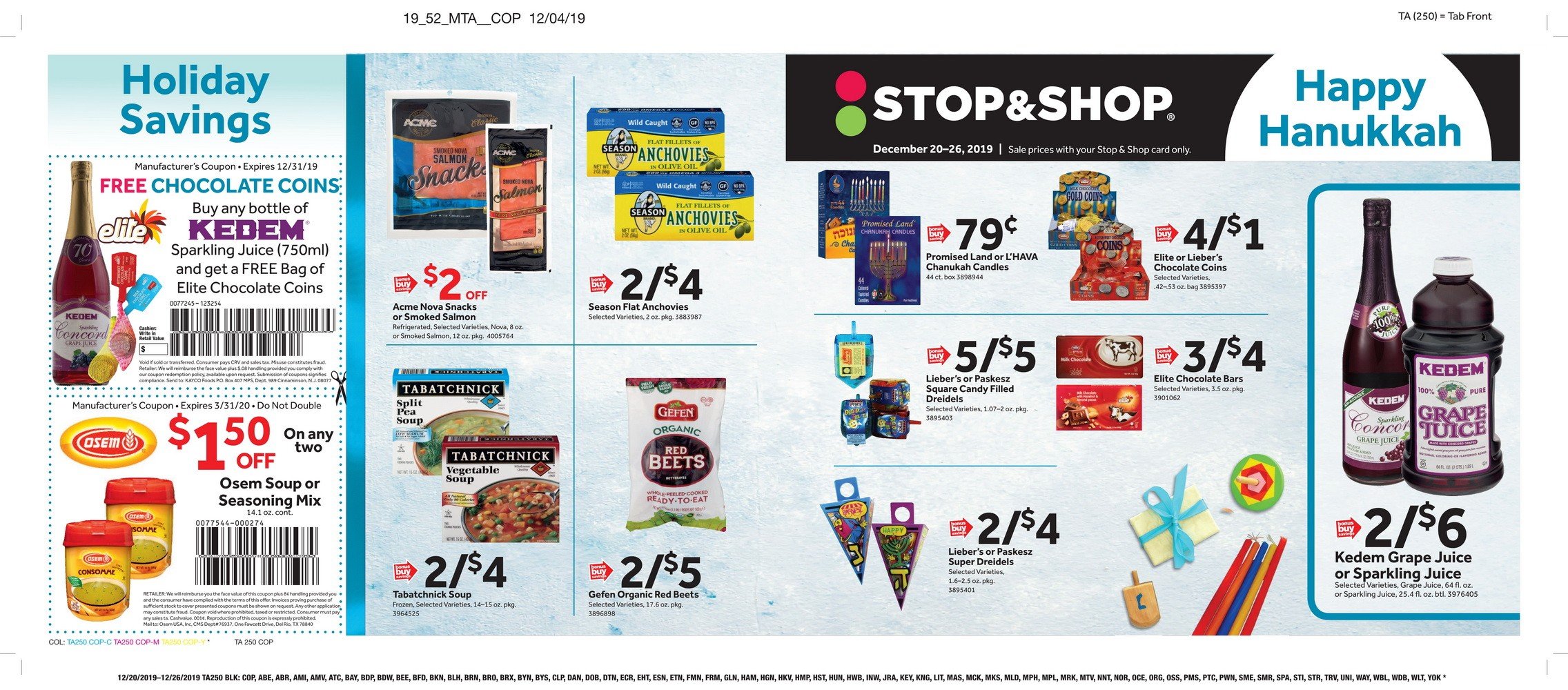 Stop & Shop Weekly Circular Dec 20 Dec 26, 2019