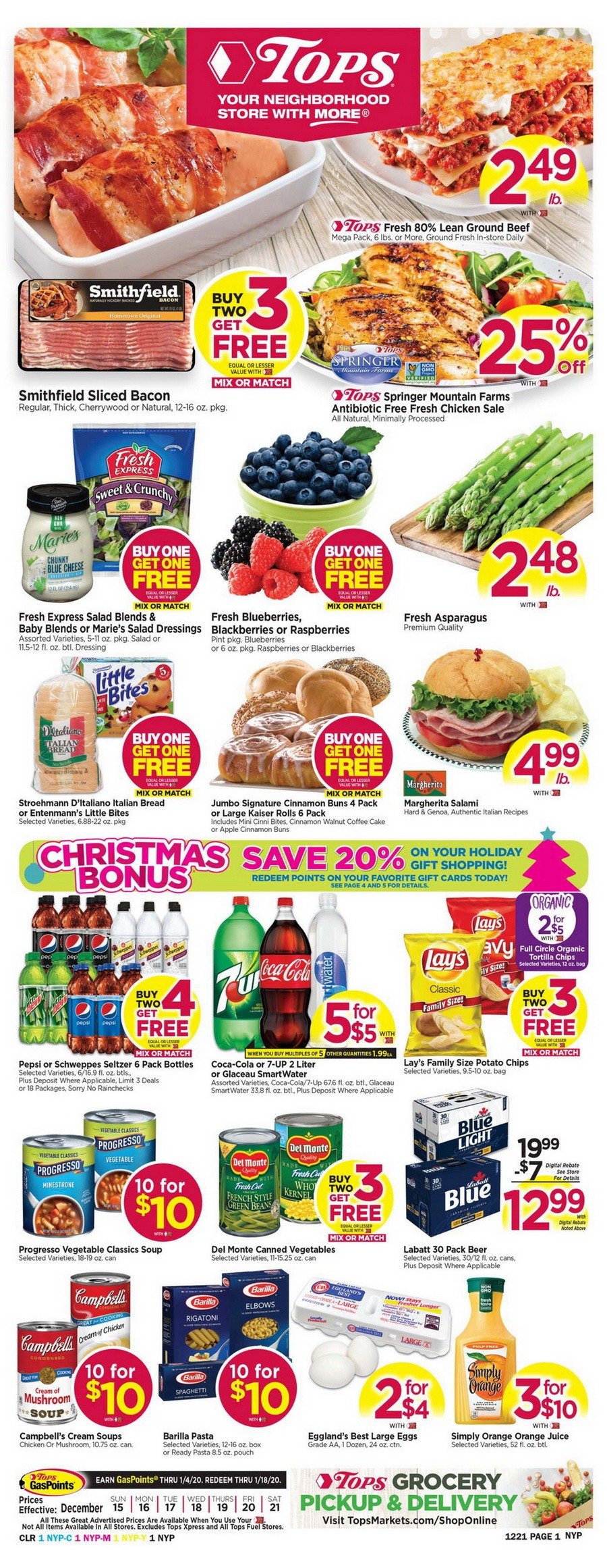 Tops Weekly Circular Dec 15 Dec 21, 2019