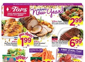 Tops Weekly Circular Dec 29 – Jan 04, 2020