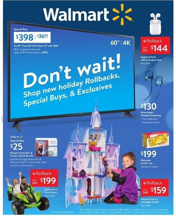 Walmart Weekly Ad Dec 01 Dec 14, 2019 Holiday Rollback