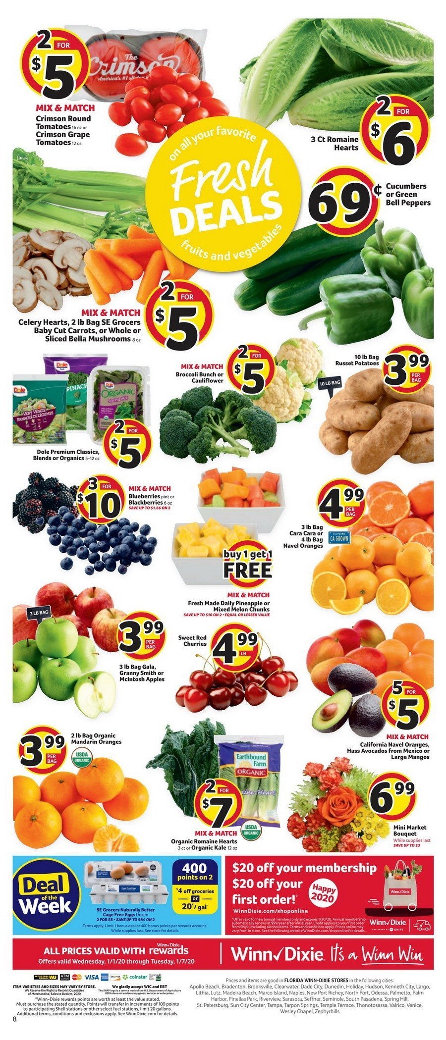Winn-Dixie Weekly Ad Jan 01 – Jan 07, 2020