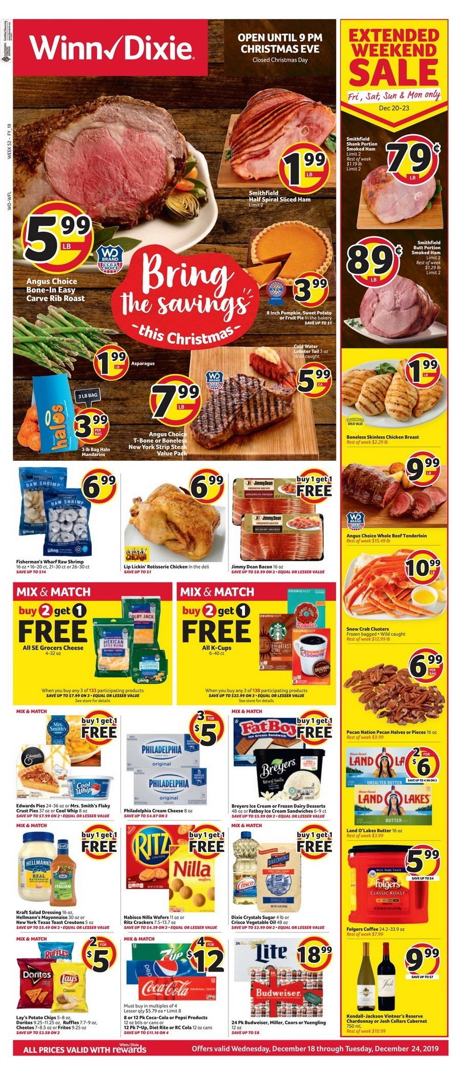 WinnDixie Weekly Ad Dec 18 Dec 24, 2019