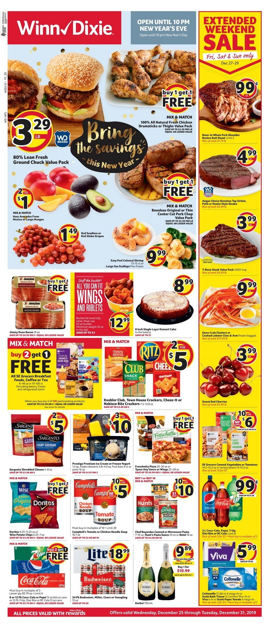 WinnDixie Weekly Ad Dec 25 Dec 31, 2019