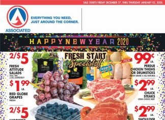 Associated Supermarkets Weekly Ad Dec 27 – Jan 2, 2020