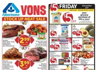 Vons Weekly Ad Dec 11 – Dec 17, 2019
