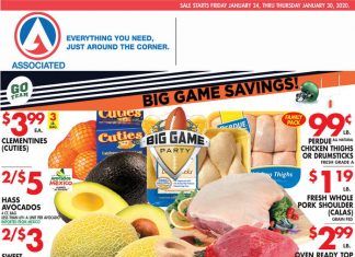 Associated Supermarkets Weekly Specials Jan 24 – Jan 30, 2020
