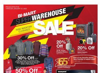 Bi-Mart Weekly Ad Jan 15 – Jan 22, 2020