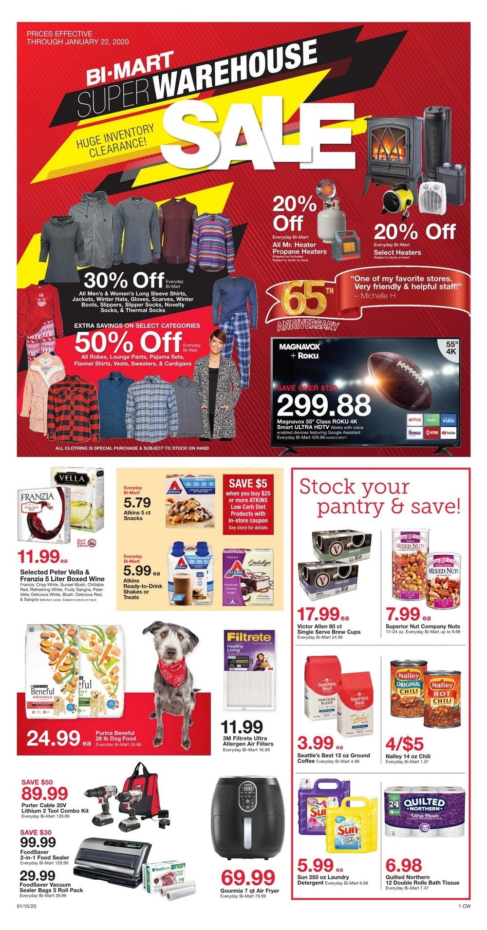 BiMart Weekly Ad Jan 15 Jan 22, 2020