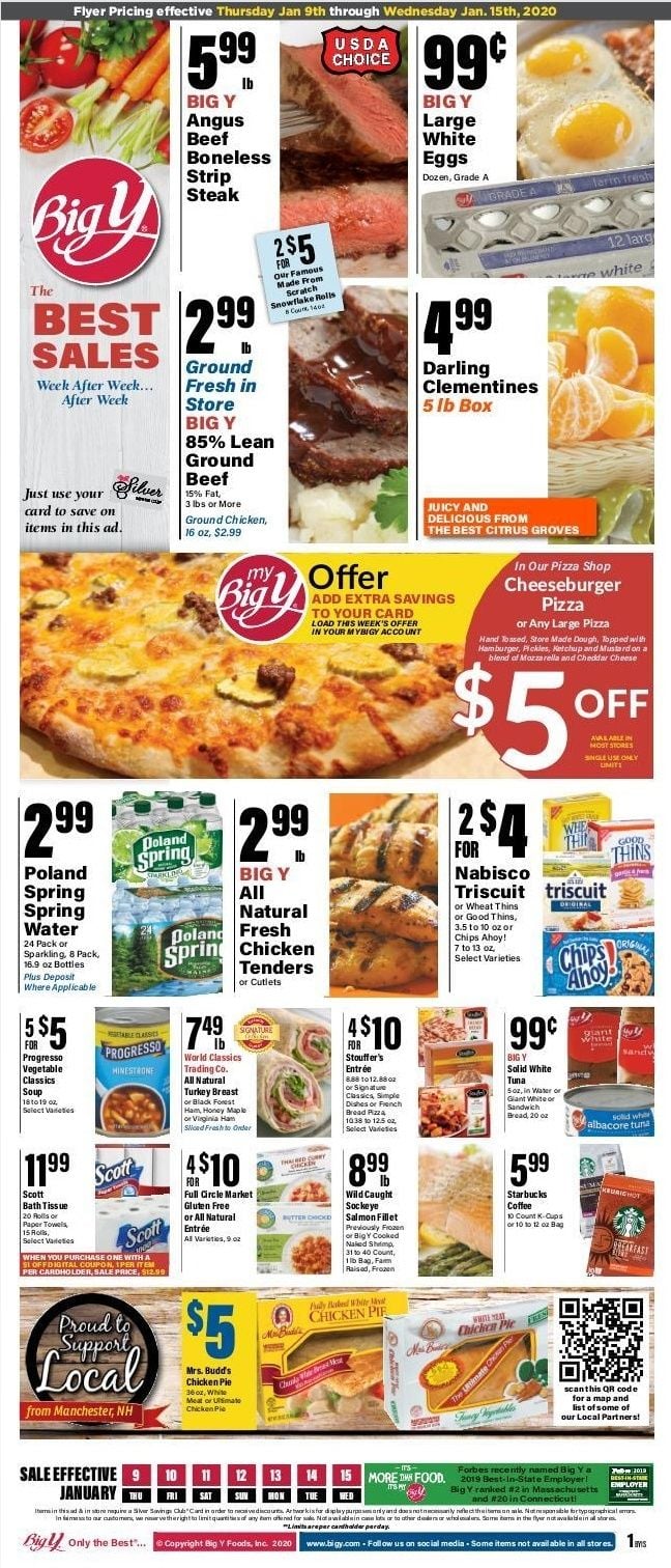 Big Y Weekly Ad Jan 09 Jan 15, 2020
